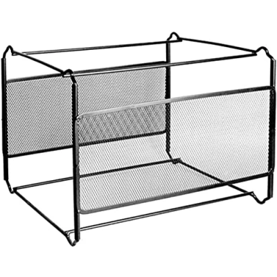 Image de Support de rangement pour dossiers suspendus en maille métallique suspendus, organiseur fichiers format A4