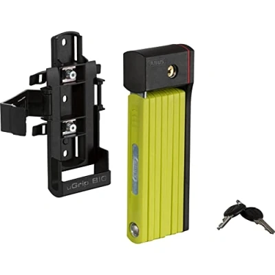 Image de ABUS 86745 Antivol pliable, vert (Lime), 100 cm