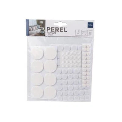 Image de Assortiment de patins en feutre VELLEMAN DTF10 135 pièces Adhésif Protecteur(s)