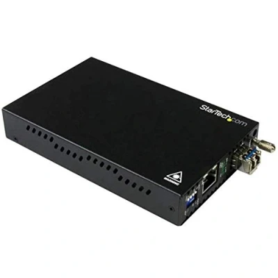 Image de StarTech.com Convertisseur de média fibre optique GbE Monomode LC Ethernet cuivre vers 20 km (ET91000SM20)