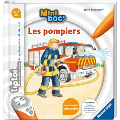 Image de Ravensburger tiptoi® Livre interactif Mini Doc&#039; Les pompiers Jeu éducatif électronique, sans écran A partir de 4 ans Version française 13 099 023