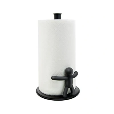 Image de Umbra Buddy Porte Rouleau d&#039;essuie Tout pour comptoir, Noir