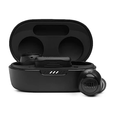Image de JBL Quantum Air TWS, écouteurs sans fil intra auriculaires gaming, légers et résistants, réduction de bruit active, mode Ambient Aware, noirs