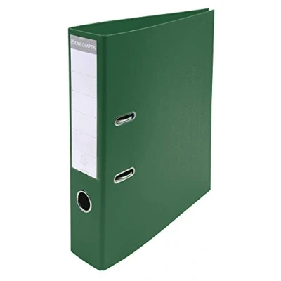 Image de Exacompta Réf. 53753E 1 classeur à levier A4 Prem&#039;Touch Dos de 70 mm Mécanique 75 Dimensions extérieures : 32 x 29 7 cm Format classer Coloris Vert foncé