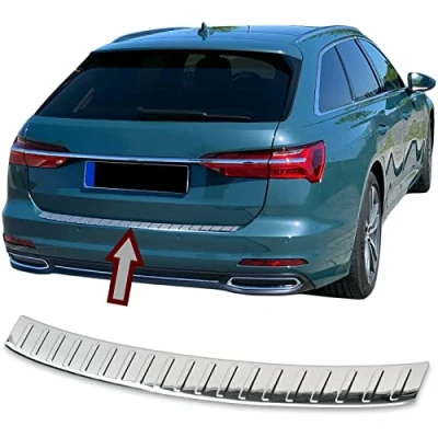 Image de Protection de seuil Chargement en Acier Inoxydable chromé Compatible avec Audi A6 Avant Type C8 À partir 2018 Qualité supérieure RECAMBO