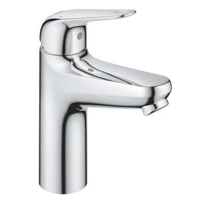 Image de GROHE Swift Mitigeur Monocommande Lavabo, Economie d&#039;Eau, Taille M, Vidage Clic Clac, Installation Facile, Chromé, 24326001