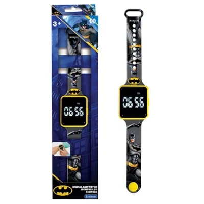 Image de Lexibook, Batman, Montre à écran Digital, Affichage de l&#039;heure 12 ou 24h, DMW060BAT, Bleu