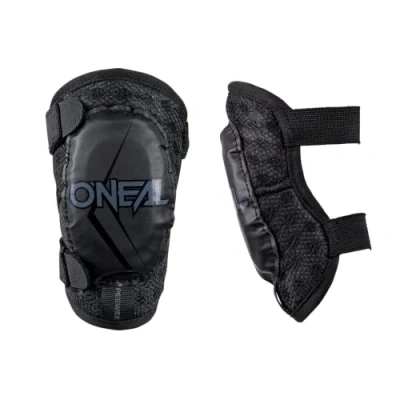 Image de O&#039;NEAL Protège coudes Enfants Motocross Enduro Ajustement confortable et dynamique, Réglable avec des sangles élastiques, 4 9 ans Pee Wee Noir Blanc Taille M/L