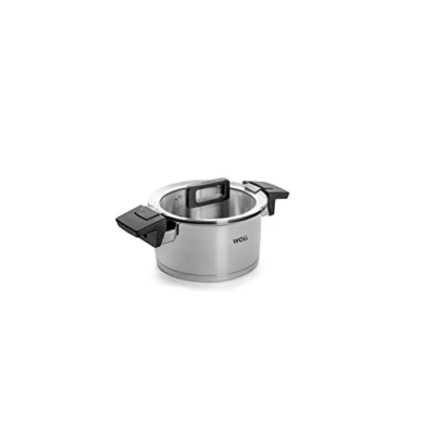 Image de Woll 118NC concept marmite en acier inoxydable pour plaques à induction, ø 18 cm, hauteur 10 2,5 l) avec multifunktionsglasdeckel in box