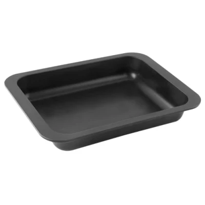 Image de Zenker 7281 Plat à four rectangulaire antiadhésif, rôtir, pour gratin, Noir, Acier inoxydable, 33 x 25 5 cm