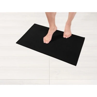 Image de Hammetex Badetücher 43x61 cm, Extra Weich und Saugfähig 100% Baumwolle, 1 stück Leichtes Langlebiges Badetuch, Perfekt für Bad, Spa Fitnessstudio, Schwarz
