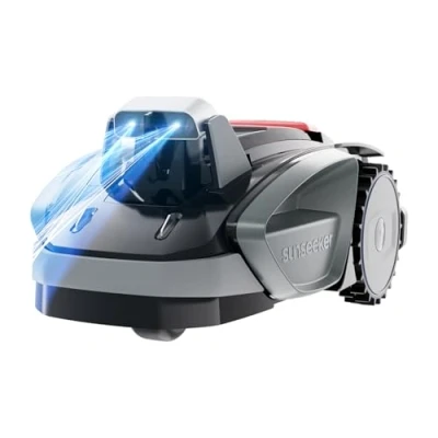 Image de Sunseeker V3 Plus robot tondeuse 1000㎡, sans fil en un clic, évitement d&#039;obstacles intelligent visuel AI, inclinaison de 42%, faible bruit, navigation multi zones, App Contorl