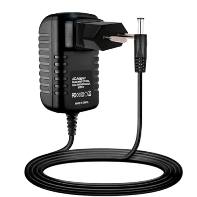 Image de Guy Tech Global Multi Usages DC 9V AC/DC Adaptateur Compatible avec Behringer SBSB Pédales de Guitare DC9V 9VDC 100mA 1000mA Câble d&#039;alimentation à découpage + Prise EU