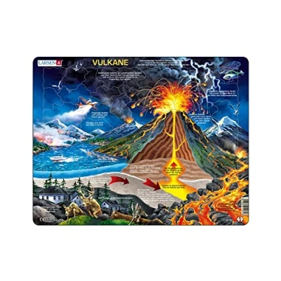 Image de Larsen NB2 Volcanos, édition Allemand, Puzzle Cadre avec de 70 pièces