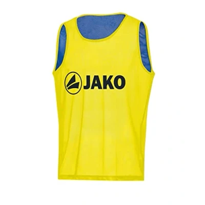 Image de Jako Reverse Chasuble Mixte Enfant, Jaune Fluo/Royal, 2