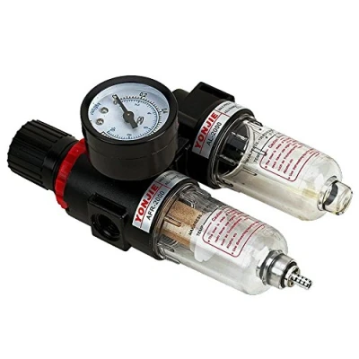 Image de 1/4&quot; Filtre Régulateur Régulateur, Humidité Compresseur Pression, Air Regulateur Pression Air, Postuler à Protégez les Outils Comprimé et Dispositifs Pneumatique