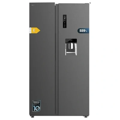 Image de Cecotec American Refrigerator Bolero CoolMarket SBS 559 Dark E. 559L, 177 cm X 90 cm, Class E, Multi Air Flow System, Total No frost, Inverter plus motor.