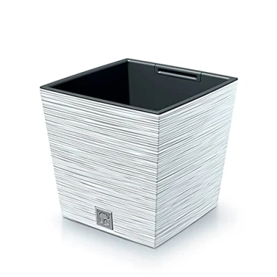 Image de Pot de fleurs avec reserve d&#039;eau 7,5 L blanc FURU