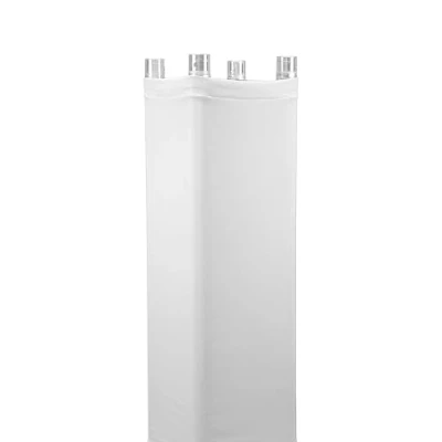 Image de BoomToneDJ LYC SQ200 W Housse en Lycra blanc extensible pour structure carrée 29cm. double face 200cm de haut. ignifugé 190 gr/m². DJ mobile, Mariage, Anniversaire, Soirée.