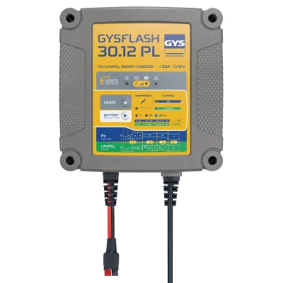 Image de GYS GYSFLASH 30.12 PL 029668 chargeur de batterie portable, d&#039;entretien 7/15/30 A 12