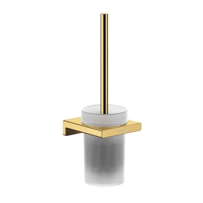 Image de hansgrohe AddStoris Porte brosse WC mural, aspect doré poli, 41752990