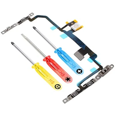 Image de MMOBIEL Boutons de Volume compatible avec iPhone SE 2020/8 4.7 pouces + Kit d&#039;Outils inclus