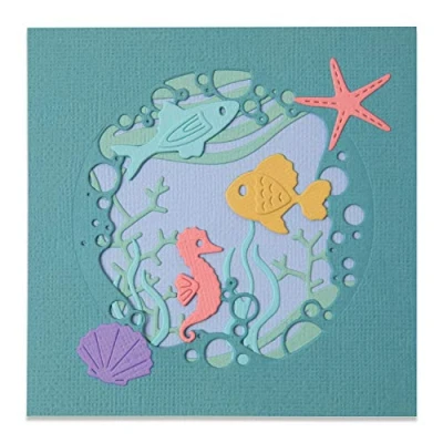 Image de Sizzix Lot de 9 matrices Thinlits Scène Océan par Olivia Rose, 665190