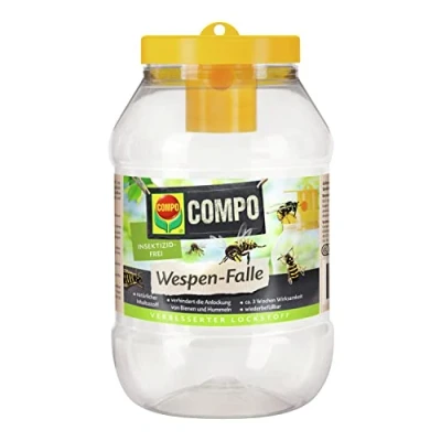 Image de Compo Piège à guêpes, ingrédient Naturel, sans Insecticide, Effet Longue durée jusqu&#039;à 3 semaines, Rechargeable, Spray Anti guêpes
