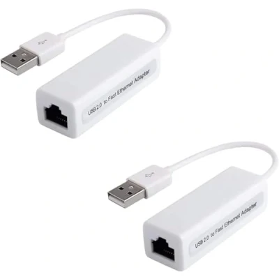 Image de Jembe Adaptateur Réseau Ethernet Gigabit 100Mbit LAN USB 2.0 A vers RJ45 PC Notebook Ultrabook Tablette Windows Mac Lot de x2