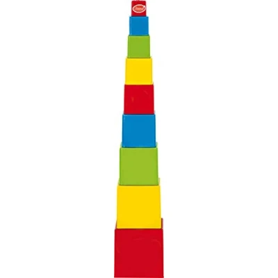 Image de Gowi Toys Colourful Square Pyramid Stacker Stacking Blocks