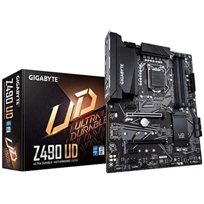 Image de GIGABYTE Z490 UD Intel LGA1200 ATX Motherboard (11+1 Phases, Dual NVMe PCIe 3.0 x4 M.2, USB 3.2 Gen2, RGB Fusion 2.0)