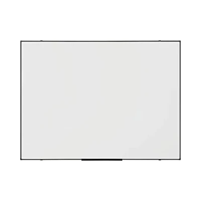 Image de BoardsPlus Economy Tableau blanc magnétique, 120 x 90 cm, surface en acier laqué effaçable à sec, cadre Tech Alloy Noir