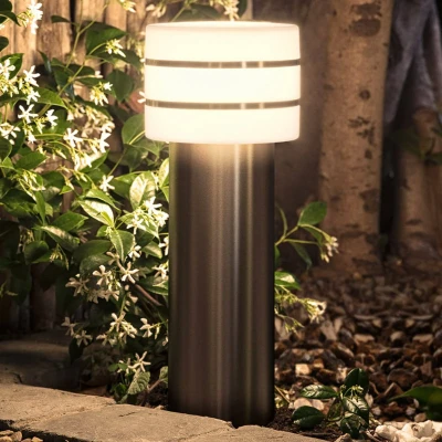 Image de Philips Hue White TUAR Borne extérieure 1x9.5W Inox, fonctionne avec Alexa, Google Assistant et Apple Homekit