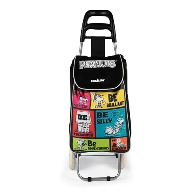 Image de Excelsa Peanuts Be Chariot Porte Charges, capacité 38 L, Sac Amovible, Hydrofuge