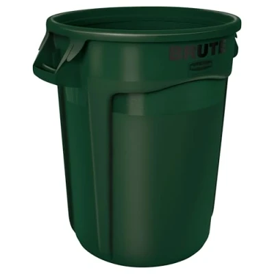 Image de Rubbermaid Commercial Products FG263200DGRN Brute Container, 121 Litre, Dark Green, 1