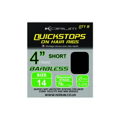 Image de Bas de ligne à cheveu Quickstop Korum 10cm (x8)