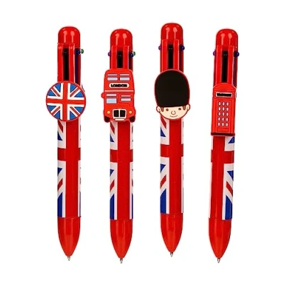 Image de Puckator Union Jack Multi Colour Pen (6 Colours) STA131 Only Available Assorted