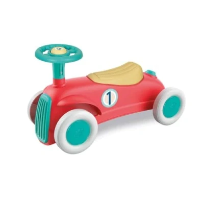 Image de Clementoni Porteur Style Vintage Fabriqué en Plastique Recyclé Play for Future Développer la Motricité, Coordination et Perception de l&#039;Espace Jouet Premier Âge Bébé 12 Mois+ 17308
