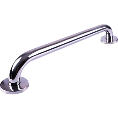 Image de Aidapt Barre d&#039;appui de salle bain en acier inoxydable, finition polie, résistante à la rouille, poignée sécurité pour baignoire, douche, main courante, aide aux toilettes, mobilité et