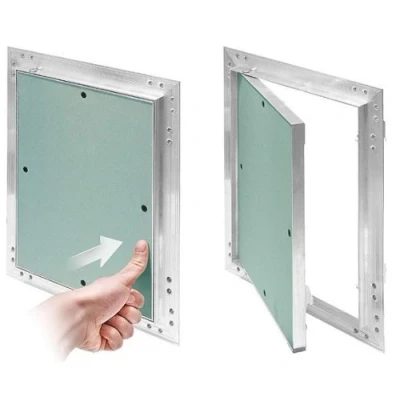 Image de KRAL13 Trappe d&#039;inspection en plaque de plâtre 400 x 600 mm avec cadre aluminium Convient pour les pièces humides Vert 40 60 cm