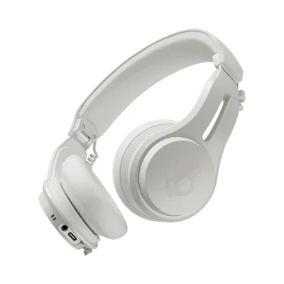Image de Casque audio SKULLCANDY Icon ANC Bluetooth sans fil Réduction de bruit active Blanc et orange
