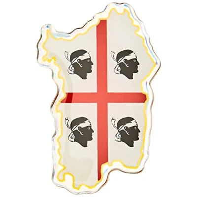 Image de 4R Quattroerre.it 32132 Autocollant 3D Sardaigne HQ, 44 x 68 mm