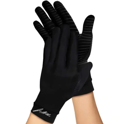 Image de Gants pour Arthrose Infusés de Cuivre Conçu par des Médecins, Anti Compression Femmes et Hommes, Arthrite, Raynauds, RSI, Tunnel Carpien [Paire Taille S]