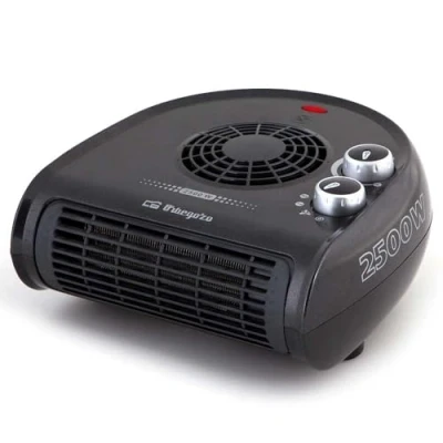 Image de Orbegozo FH 5032 Chauffage, thermostat réglable, 2 niveaux de puissance, fonction ventilateur à air froid, chaleur instantanée, 2500 W, noir