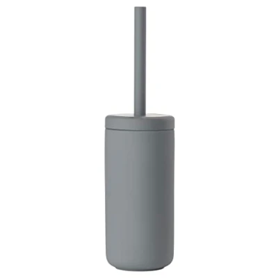 Image de Zone Denmark Brosse Toilettes WC Ume 10 x 38,7 cm Grés Design Japonais ÉLéGant Coupe Interne pour Drainage ́ Gris