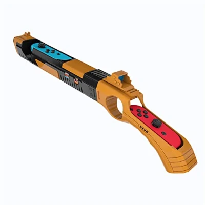 Image de Poignées de fusil tir contrôleur pour Switch/Switch Oled, support jeu Somatosensory Gunstock Switch Accessoires (Noir/jaune)