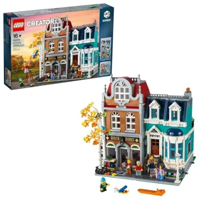 Image de LEGO Creator Expert Bookshop 10270 Ensemble de présentation modulaire pour collectionneurs, collection avancée, idée cadeau les enfants 16 ans et plus