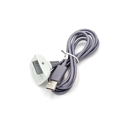 Image de vhbw Câble de Recharge USB Compatible avec Microsoft Xbox 360 Console Jeux Câble, 1,4 m