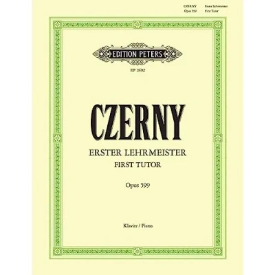 Image de Edition Peters Czerny: First Tutor op. 599 Etude pour Instruments Clés