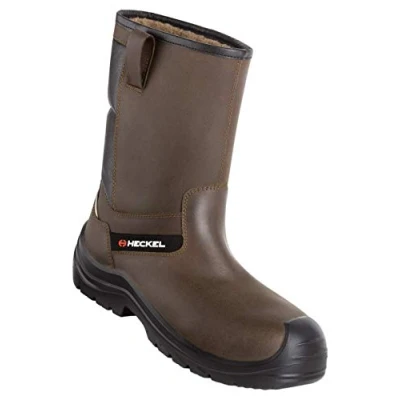 Image de Botte de Securité Suxxeed Offroad S3 Bottes Amagnétiques Fourrées Très Légères et Flexibles Semelle en PU2D Adhérente, Résistante aux Huiles Bout Recouvert Injecté PU,47 EU,Marron